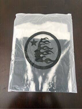 Men's Short Sleeve Tee with Black Flame Profile Graphic